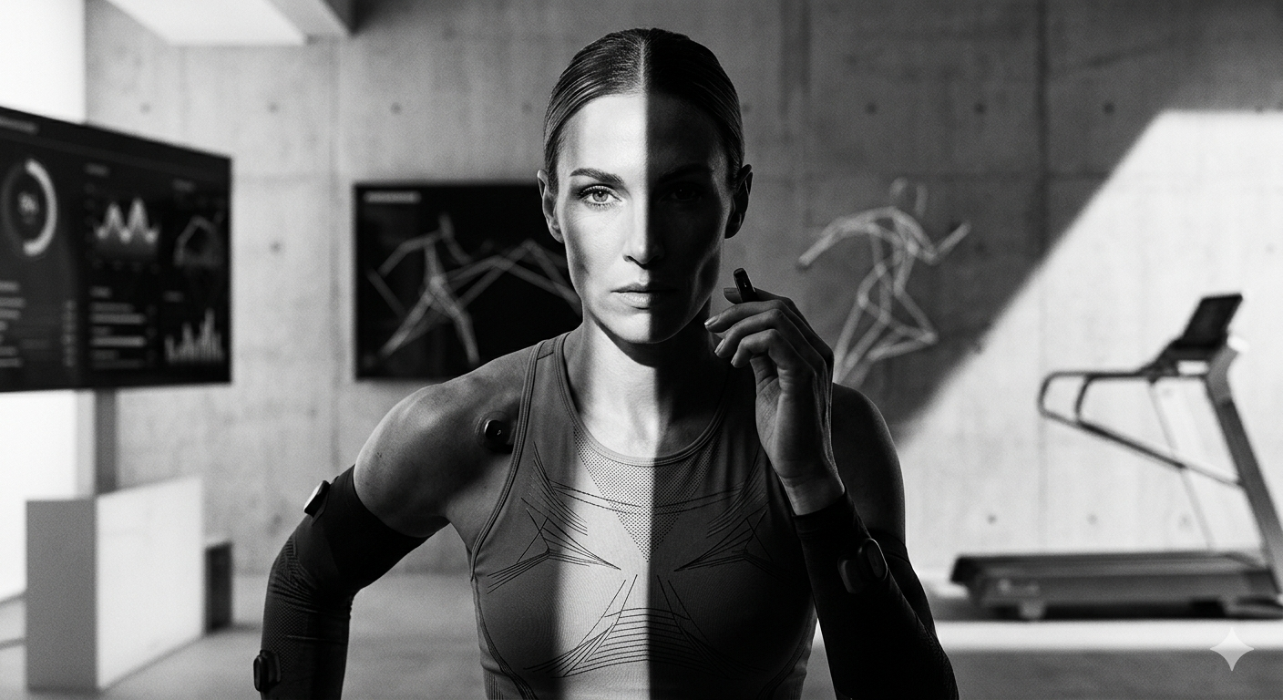 Atleta en laboratorio de alto rendimiento